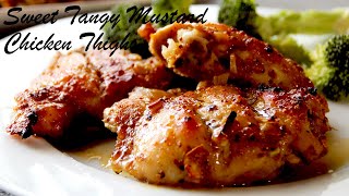 Sweet Savory Mustard Chicken Thighs: A Perfect Blend of Flavors!