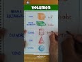 Calculo de VOLUMENES de figuras geometricas #shortvideo #ingenieria #ciencia #viralvideo #matematika
