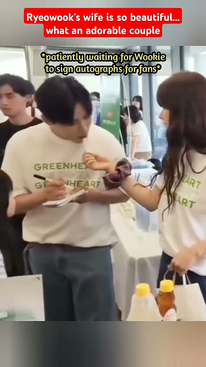 Ryeowook's wife is so beautiful... what an adorable couple