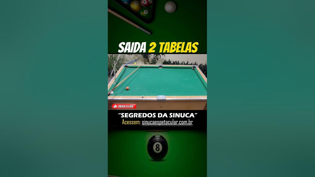 ✓Tabela na SINUCA. Saída em uma tabela🎱 