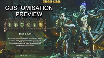 Hive Scum Preview - ALL Customisation Options [Voice/Appearance/Cosmetics] - Darktide