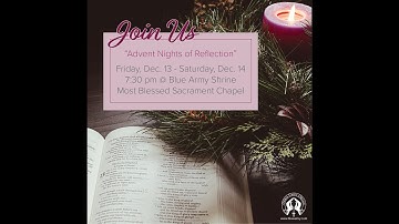 Advent Night of Reflection: December, 14, 2024