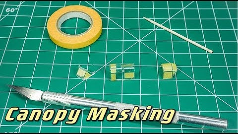 [How to] How to Mask Canopy/Clear Part with Mask Tape (tricks and tips)