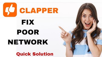 How To Fix And Solve Poor Network On Clapper App | Easy Fix