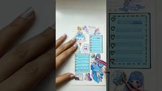 🌷 Journal Ideas 🩵 Blue Theme #asmr #sticker #kawaii #journal #journaling #diy