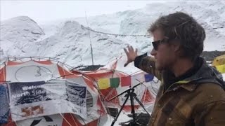 Take a tour of a Mount Everest base camp