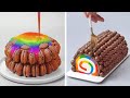 10+ Brilliant Chocolate Roll Cakes Decorating Ideas | Most Satisfying Chocolate Cake Compilation