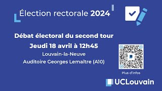 Election rectorale 2024: débat du second tour
