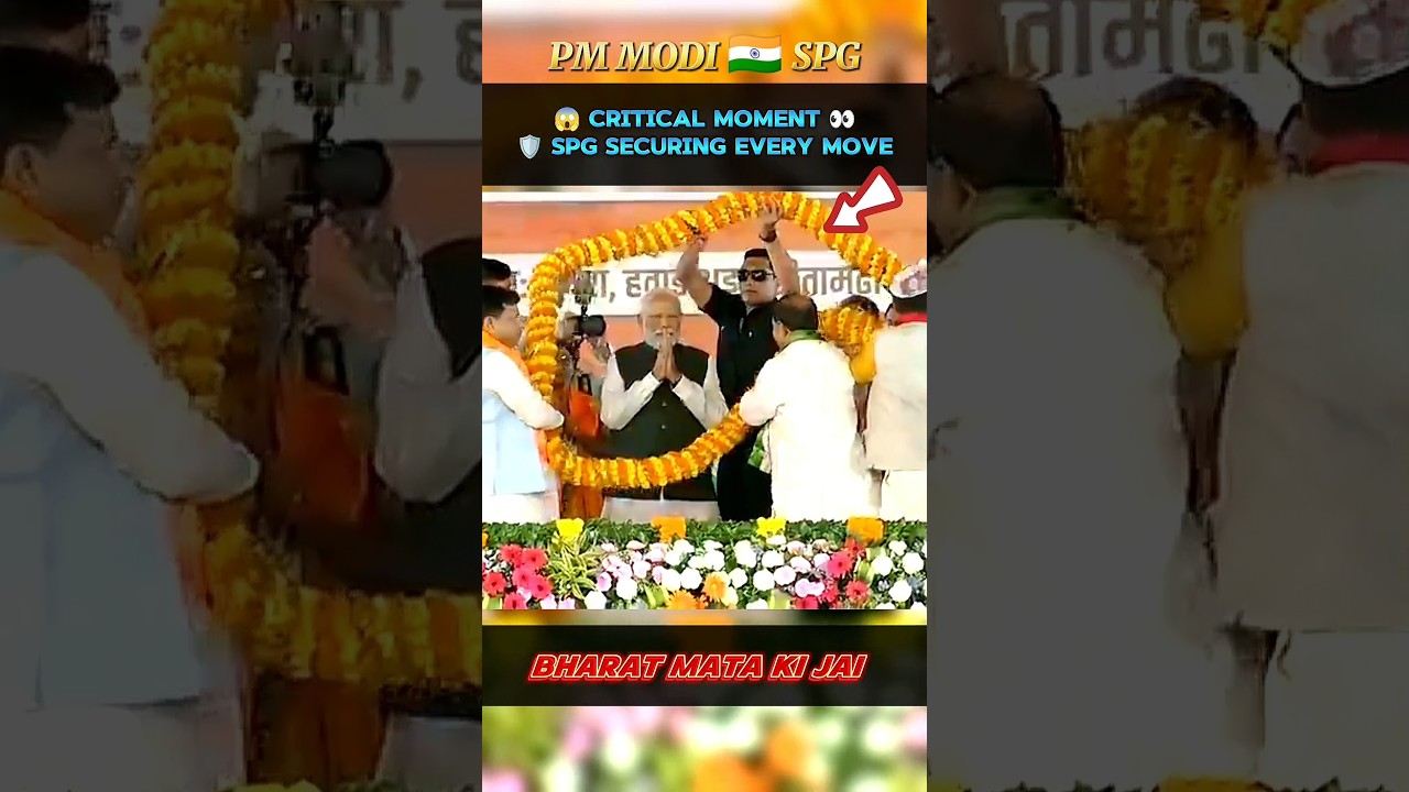 🚨 SPG on High Alert | PM Modi Security Moment 🛡️ 