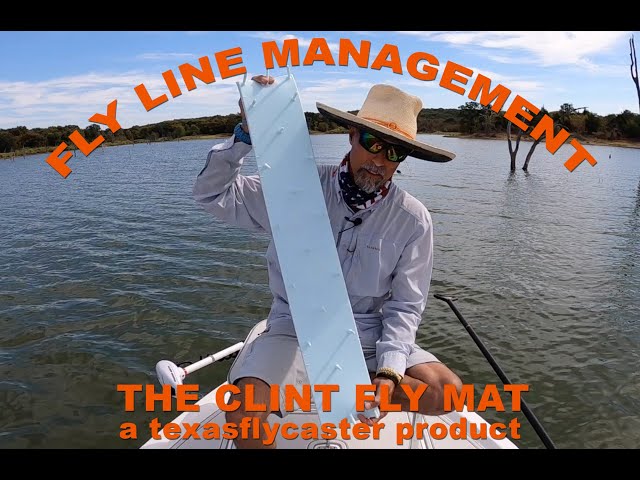 Fly Line Management Rubber Fly Line Mat For Kayak Boat and Skiff 