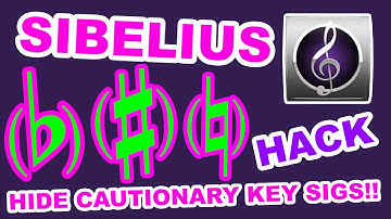 HIDE "CAUTIONARY" KEY SIGNATURE | Sibelius Tutorial | Composer
