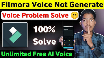 Filmora Voice Generate Problem | Filmora Voice Problem Fix | Filmora Voice Not Generate