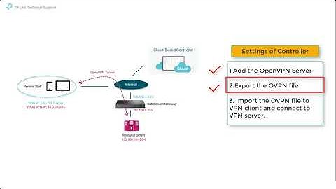 Omada SDN Video How to configure Client to Site OpenVPN