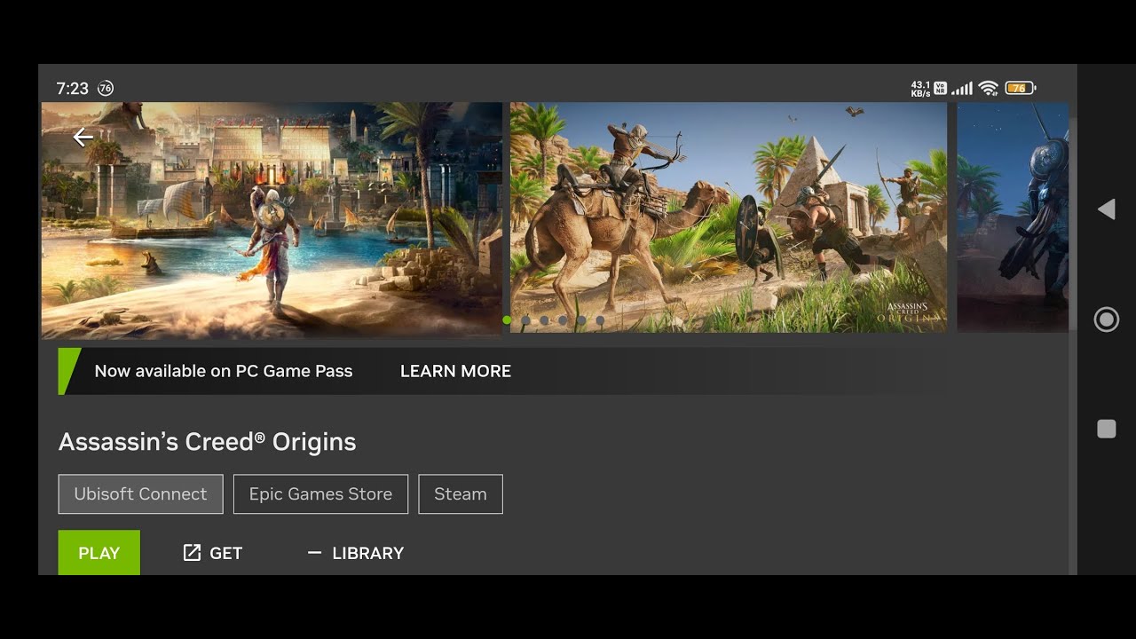 IS CLOUD GAMING THE FUTURE ??? PLAYING ASSASSIN'S CREED ORIGINS IN MY MOBILE IN 4K MAX SETTINGS 😱😱😱