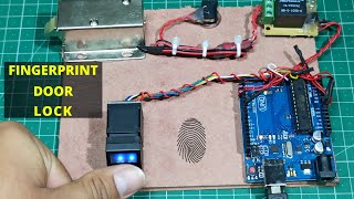 How to Make Fingerprint Door Lock At Home | Fingerprint Door Lock