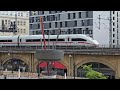 S-BAHN und ICE auf den Stadtbahnbögen Nähe Berlin - Alexanderplatz