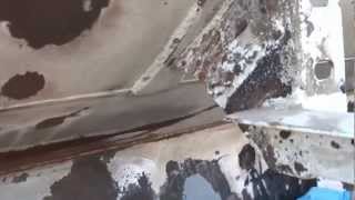 GM-8300-8383H[耐熱パテ,金属接着補修剤,肉盛り,液状硬化剤8383H配合]使用事例3　BlennyMOV-48 18 アルミ 傷 アルミニウム 修理 溶接なし GM-8300 8383H