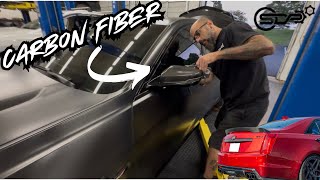 HOW TO INSTALL CARBON FIBER ON CTS-V | STREET DRIVEN PERFORMANCE CARBON UPDATE
