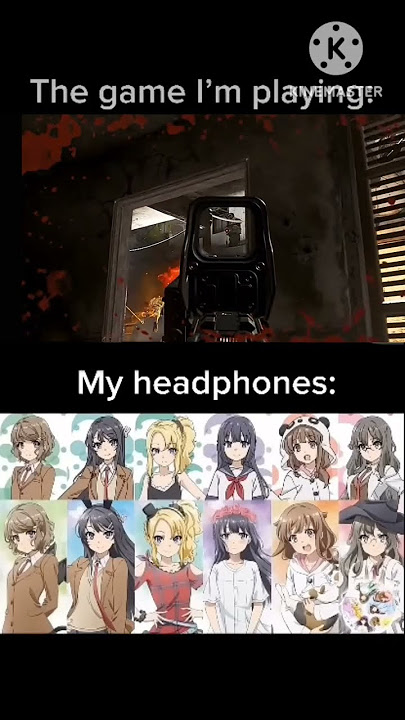My headphones 😍 the game i'm playing 💀💀💀 #memes