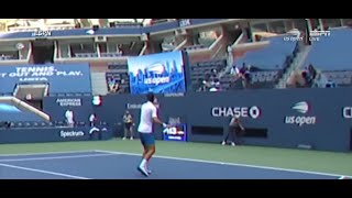 A bizarre moment at the us open. novak djokovic, world's top tennis
player has been disqualified from open after accidentally hitting
lineswoman...