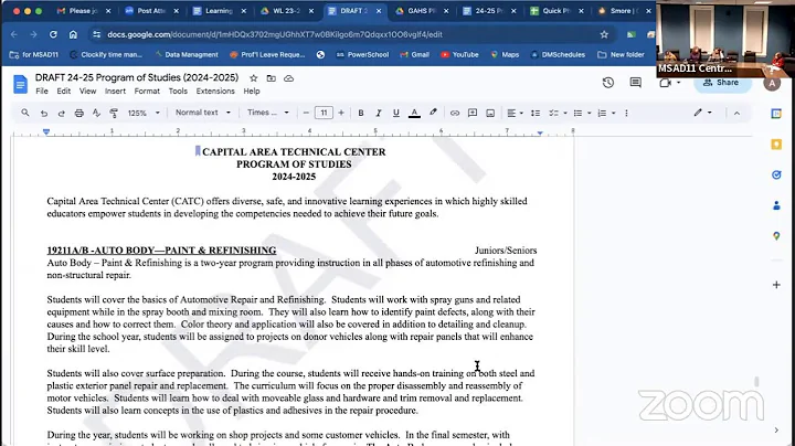 MSAD11 Curriculum Committee Meeting:  1/9/2024
