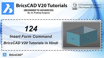 BricsCAD V20 Tutorial 124: How to use Insert Form Command in BricsCAD V20? | Sheet Metal