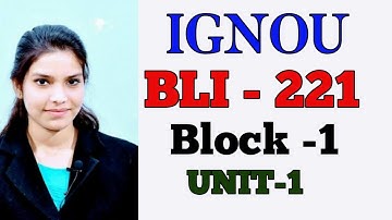 ||BLI - 221||BLOCK-1||UNIT-1 ||