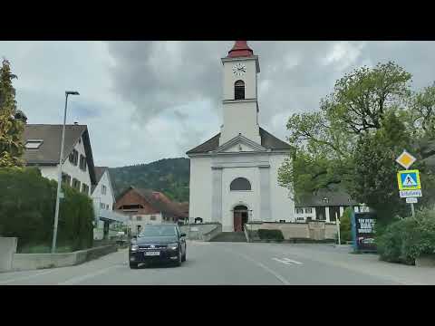 Driving in the Beautiful Country of Austria Satteins Göfis Rankweil Sulz | jham style