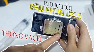 Đầu Phun Dx5 - Phục Hồi Đầu Phun Thông Vách Bằng Keo AB