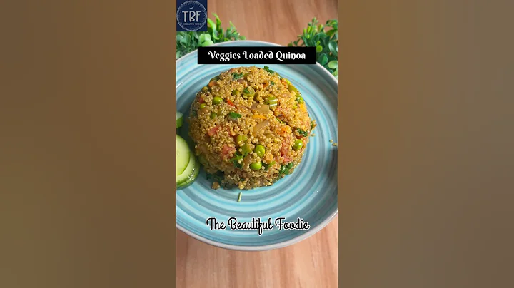 Veggies Loaded Quinoa for WEIGHT LOSS #quinoa #weightloss #thebeautifulfoodie thumbnail
