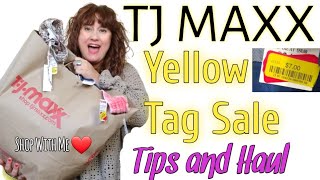 TJ MAXX Yellow Tag Sale 2021 ~ Come Shop With Me  ~ Retail Arbitrage Haul To Sell On Poshmark & Ebay