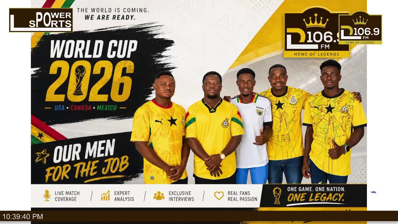 WORLD CUP LIVE COMMENTARY: ENGLAND vrs GHANA ||  HOST: KENNETH ARTHUR || 23-6-2026