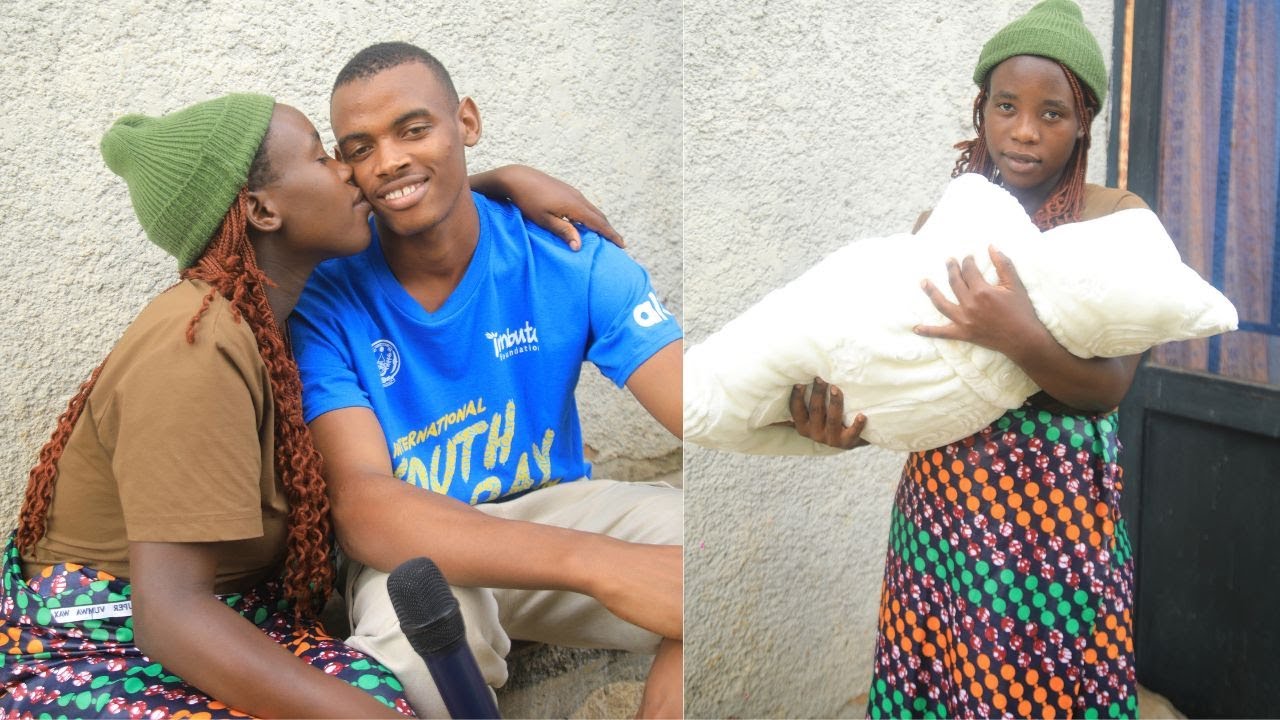 Miss Eleh nyuma yo kubyara azanye umugabo we kuri camera aramusoma Barakundana Yanze kureka Element