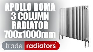 Apollo Roma 3 Column, 700Mm X 1000Mm With Feet By Trade Radiators