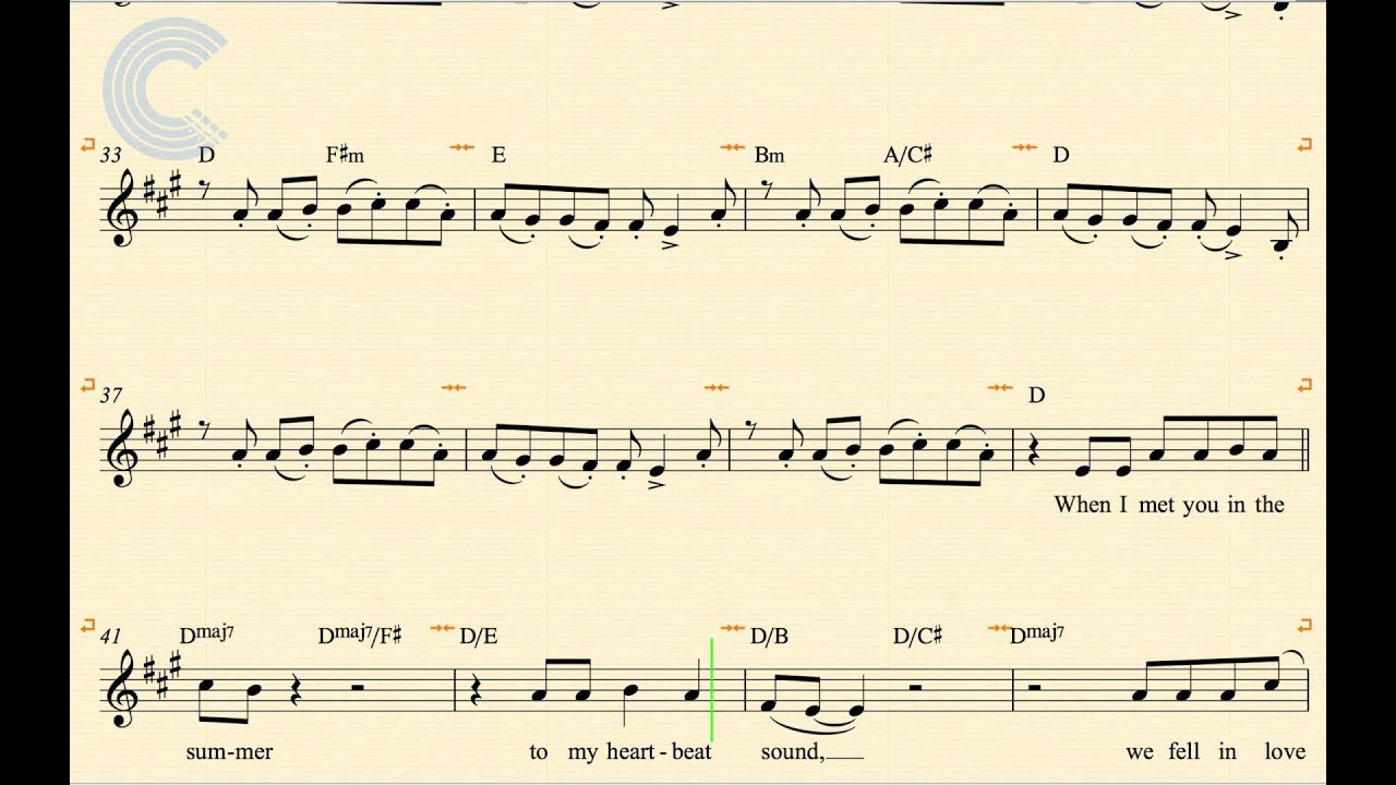 Trumpet - Summer - Calvin Harris - Sheet Music, Chords, & Vocals