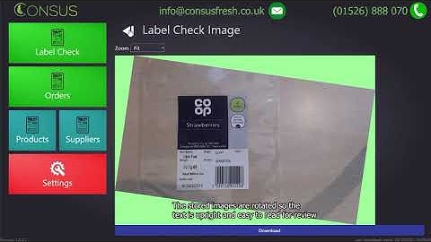 Label Verification using A.I // Setup and Checking Labels // Consus