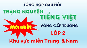 TRẠNG NGUYÊN TIẾNG VIỆT - LỚP 2 - VÒNG CẤP TRƯỜNG - KHU VỰC MIỀN TRUNG - NAM