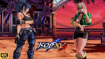 KOF XV | Krohnen & Shermie & Maxima 💥 Vanessa & Andy & Leona | CPU vs CPU AI vs AI