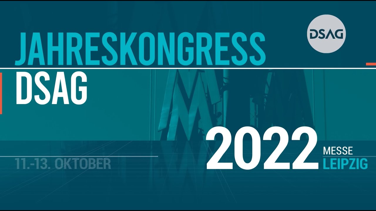 Dsag Conference DSAG-Jahreskongress 2022 - YouTube
