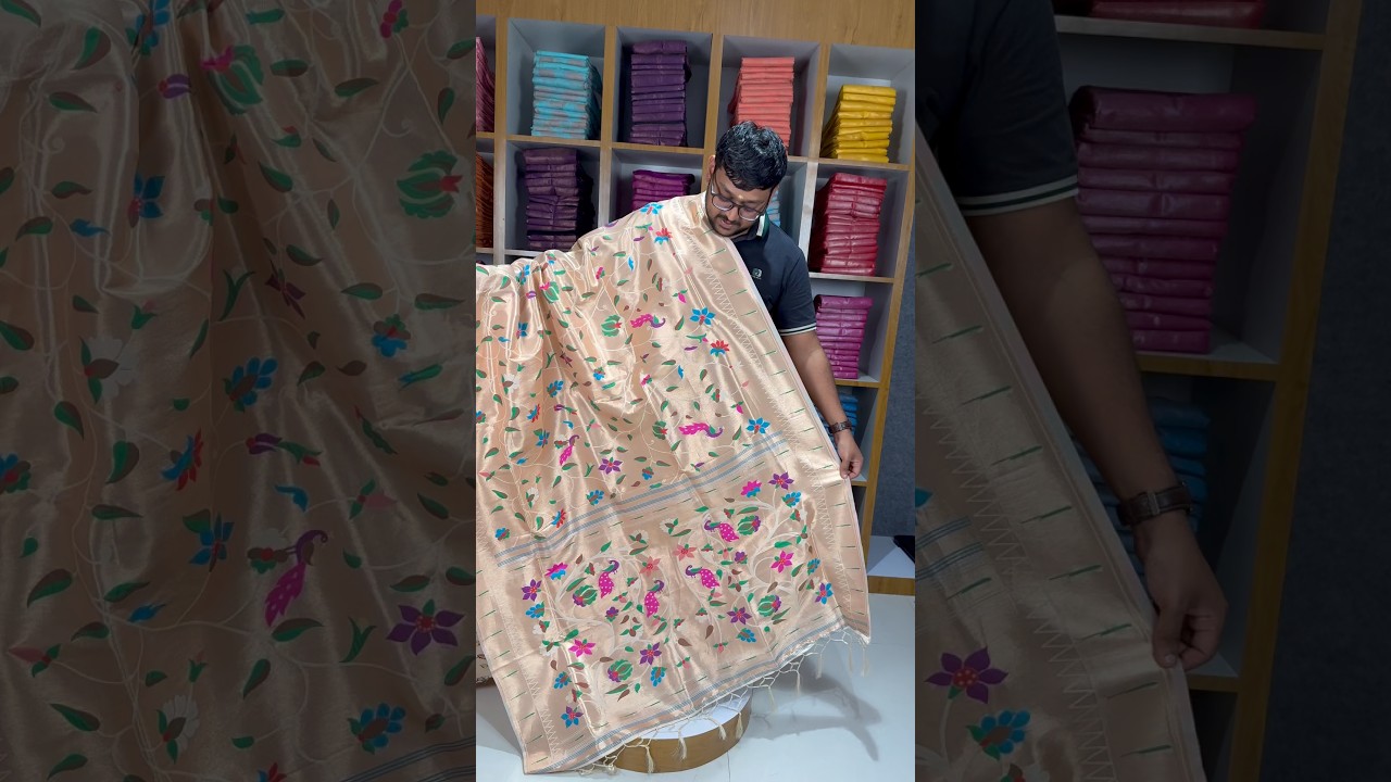 All Over Jaal Weaving Brocket Paithani Soft Silk Saree