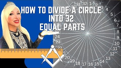 How to Divide a Circle into 32 Equal Parts for Art Project