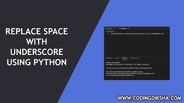 Replace Space with Underscore in Python