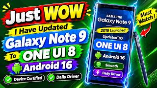 Обновление Galaxy Note 9 до One UI 8 и Android 16: работает плавно💕 screenshot 1