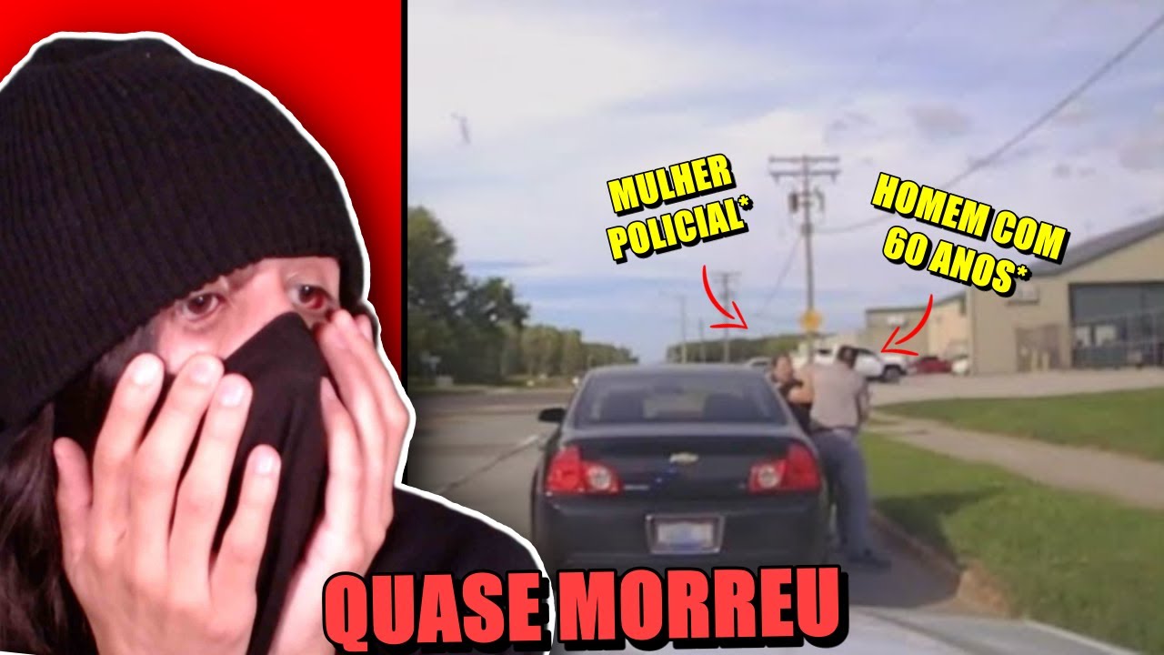MULHER POLICIAL VS HOMEM IDOSO DE 60 ANOS