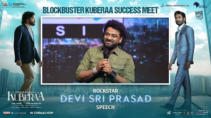 RockStar Devi Sri Prasad Speech @ BLOCKBUSTER KUBERAA Success Meet | Dhanush, Nagarjuna, Rashmika