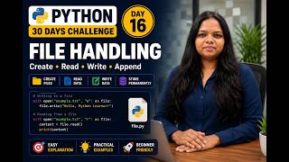 Python Day 16 | File Handling | Python in 30 Days #python #pythonprogramming #progamming