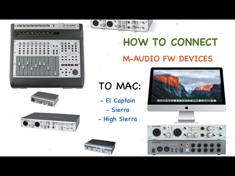 How To Connect M-Audio Firewire  Devices To Mac OS El Captain, Sierra or High Sierra