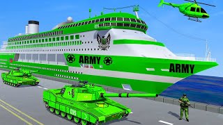 Robot gameplay video 2021 | US Army Ship Transport Game video | Robot  transformer android game screenshot 5