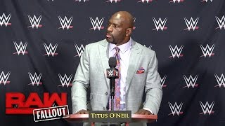Celebrity Titus O'Neil has some technical difficulties: Raw Fallout, Oct. 10, 2016 Net Worth