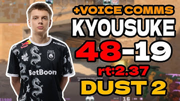 😲kyousuke (48-19) rt:2.37 SoloQ +VOICE COMMS l EU FACEIT RANKED (dust2) | #cs2 #pov